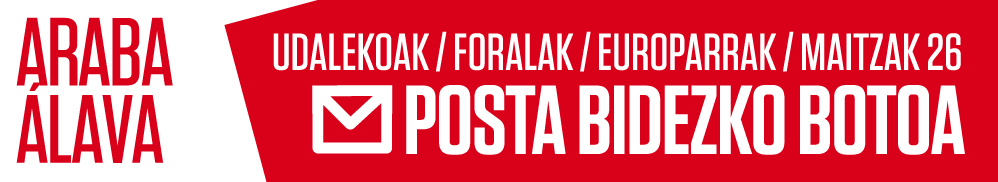ARABA-ÁLAVA: Hauteskunde Udalekoak / Foralak / Europarrak / Maiatzak 26 / 2019 - Posta bidezko botoa