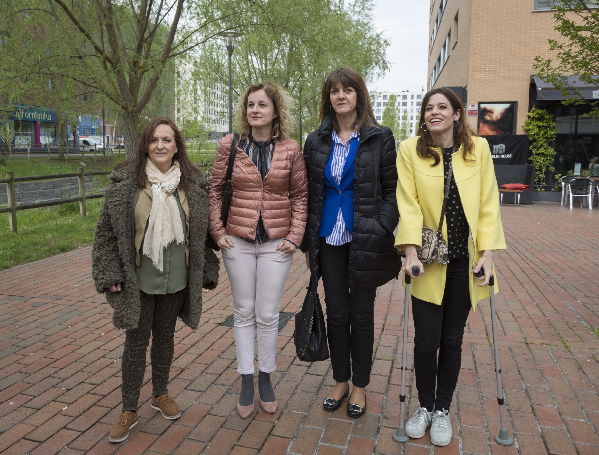 Idoia Mendia, Cristina González y Julia Liberal en Vitoria-Gasteiz | Foto: Socialistas Vascos