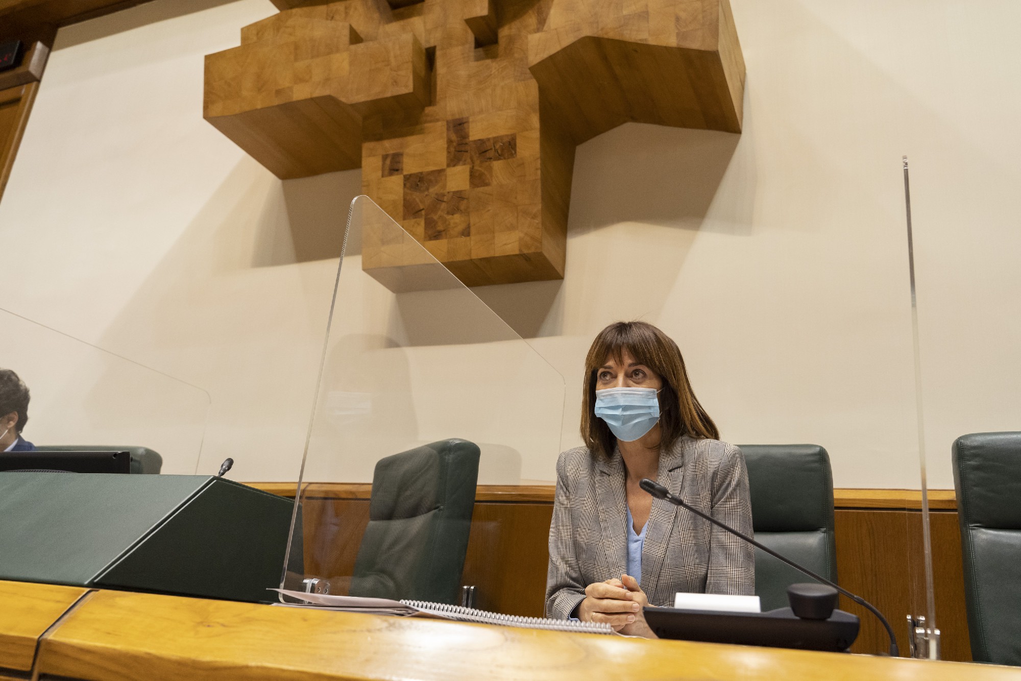 Idoia Mendia comparece ante la comisión de trabajo y empleo |  Foto: Socialistas Vascos