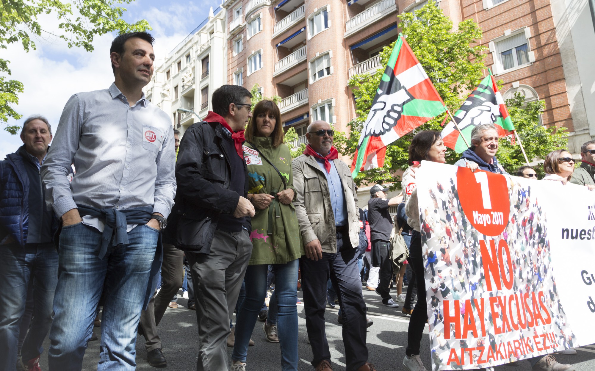 Los Socialistas Vascos en la manifestación del 1º de Mayo | FOTO: Socialistas Vascos