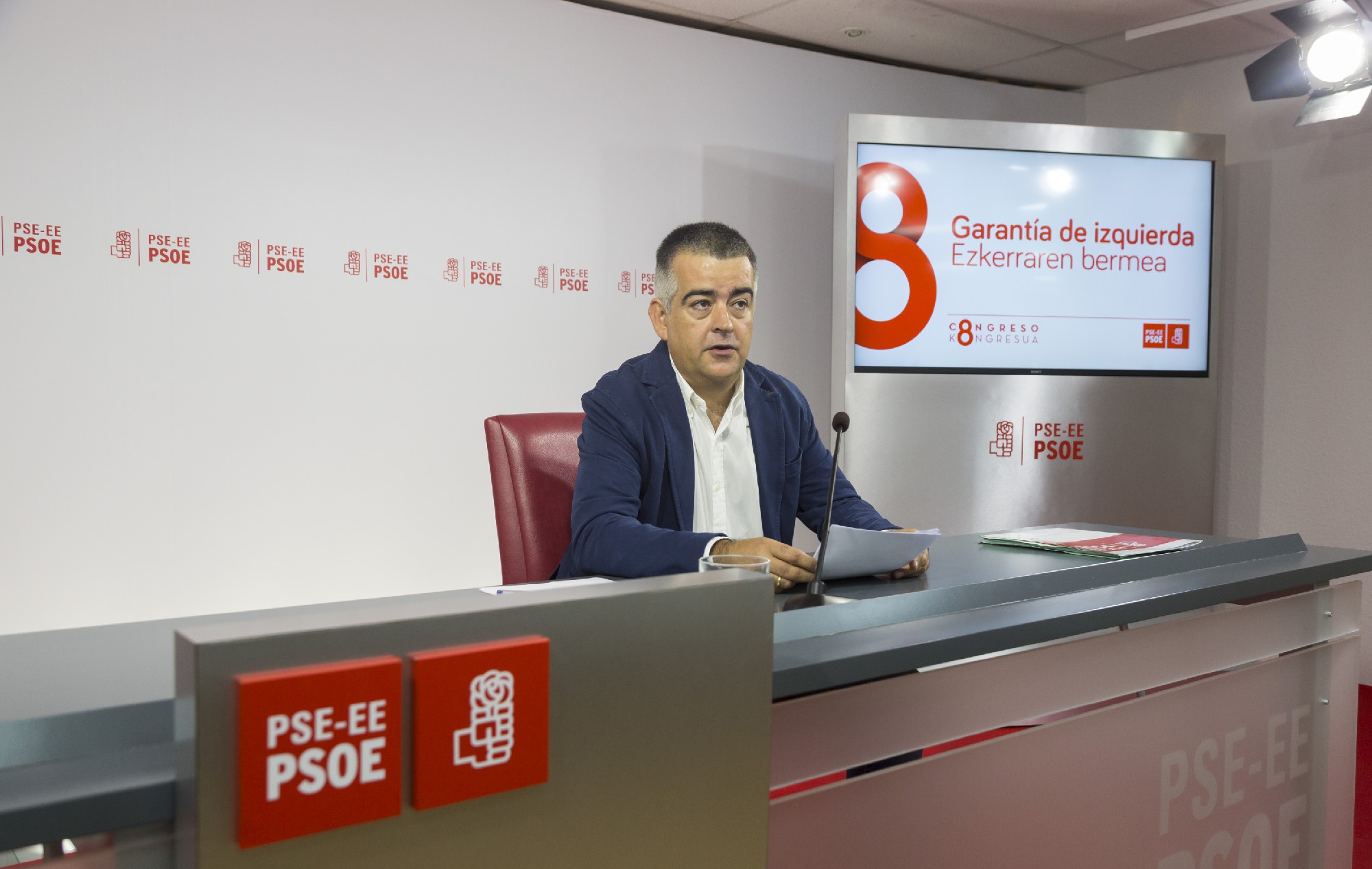 Miguel Ángel Morales presenta el 8º Congreso del PSE-EE FOTO| Socialistas Vascos