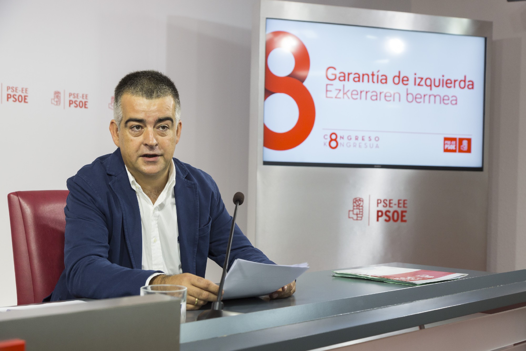 Miguel Ángel Morales presenta el 8º Congreso del PSE-EE FOTO| Socialistas Vascos