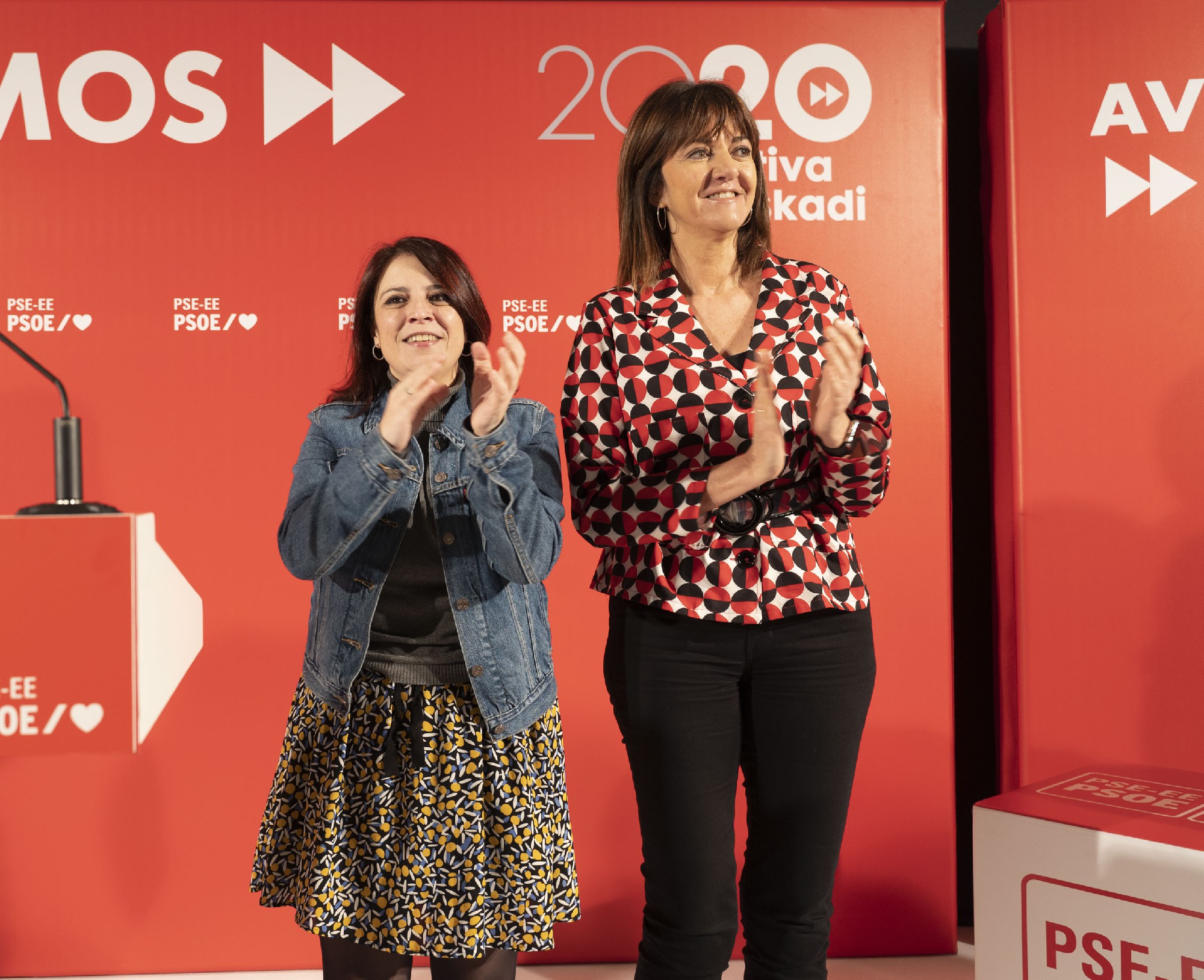 Adriana Lastra e Idoia Mendia | Foto: Socialistas Vascos