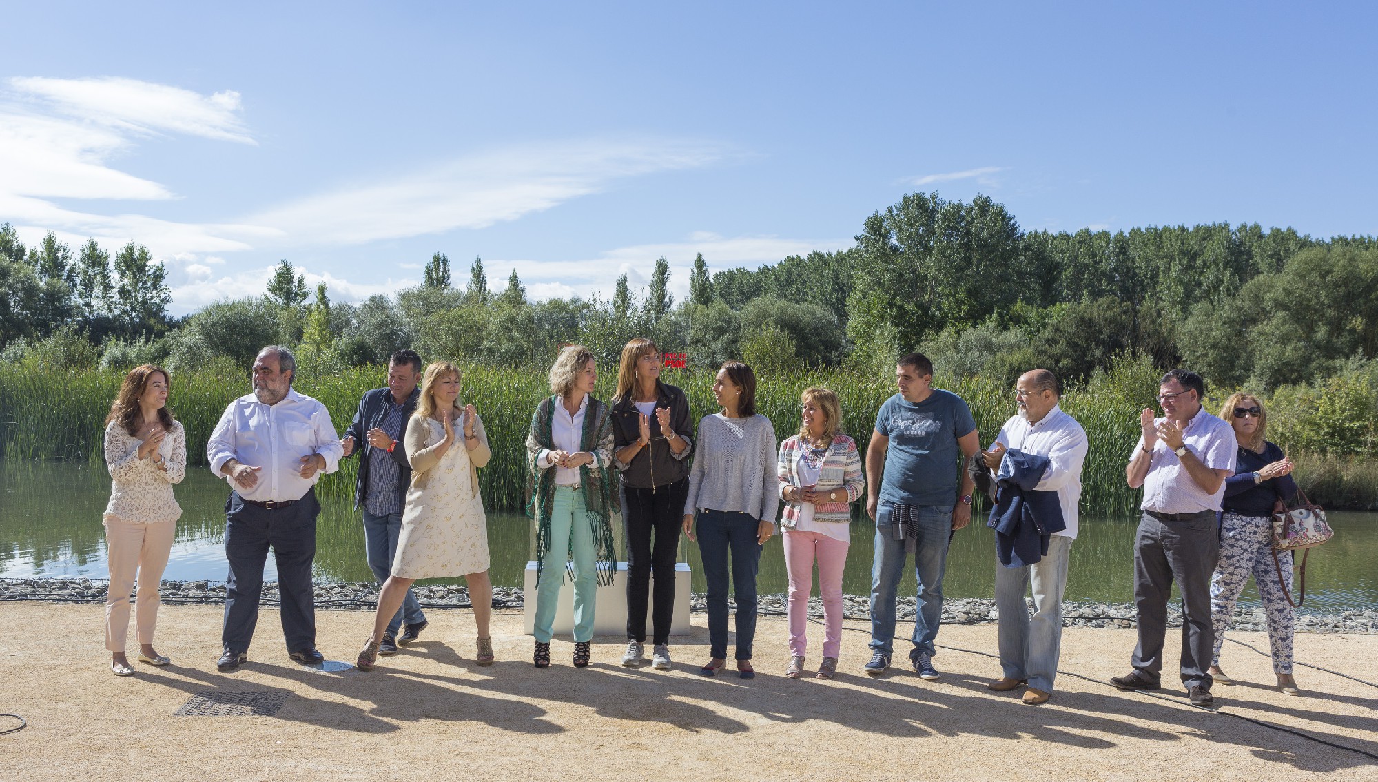 Idoia Mendia, junto a la candidatura alavesa, presenta las propuestas de medio ambiente