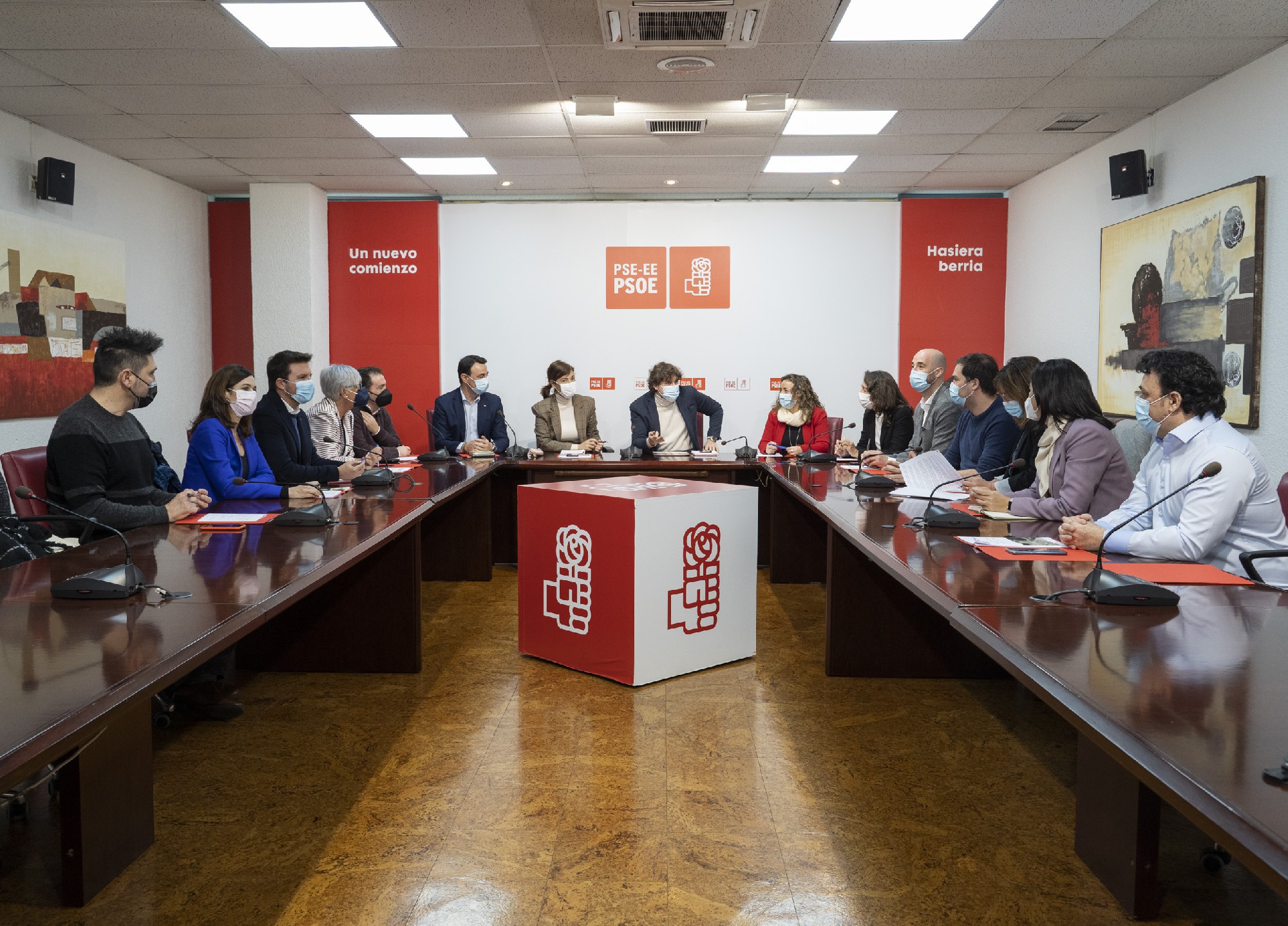 Reunión de Eneko Andueza con los alcaldes y alcaldesas socialistas | Foto: Socialistas Vascos