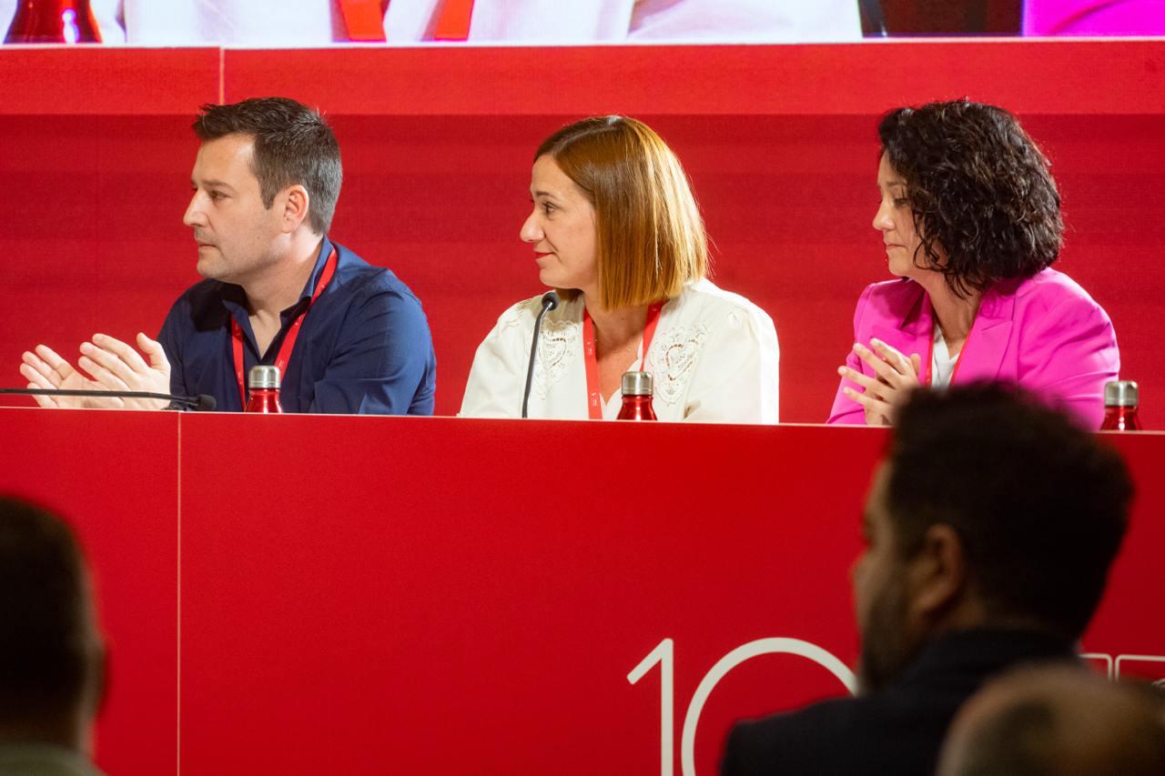 La presidenta del 10º Congreso del PSE-EE, Cristina Laborda, en el transcurso del evento celebrado en San Sebastián | Foto: Socialistas Vascos 